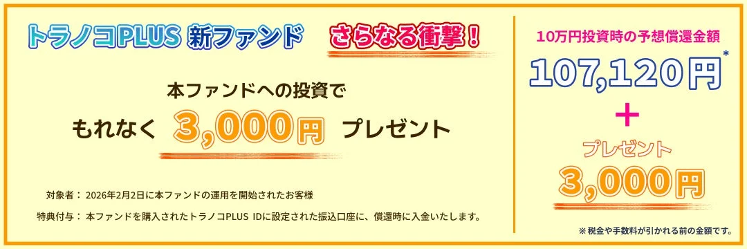3,000円プレゼントキャンペーン