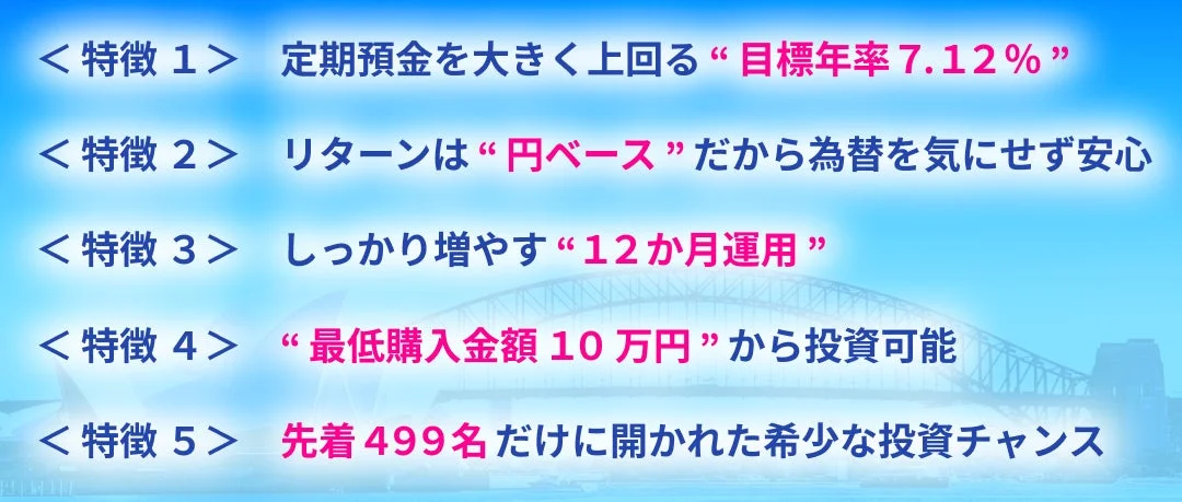 ファンドの特徴