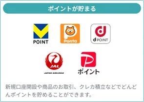 ポイントが貯まる