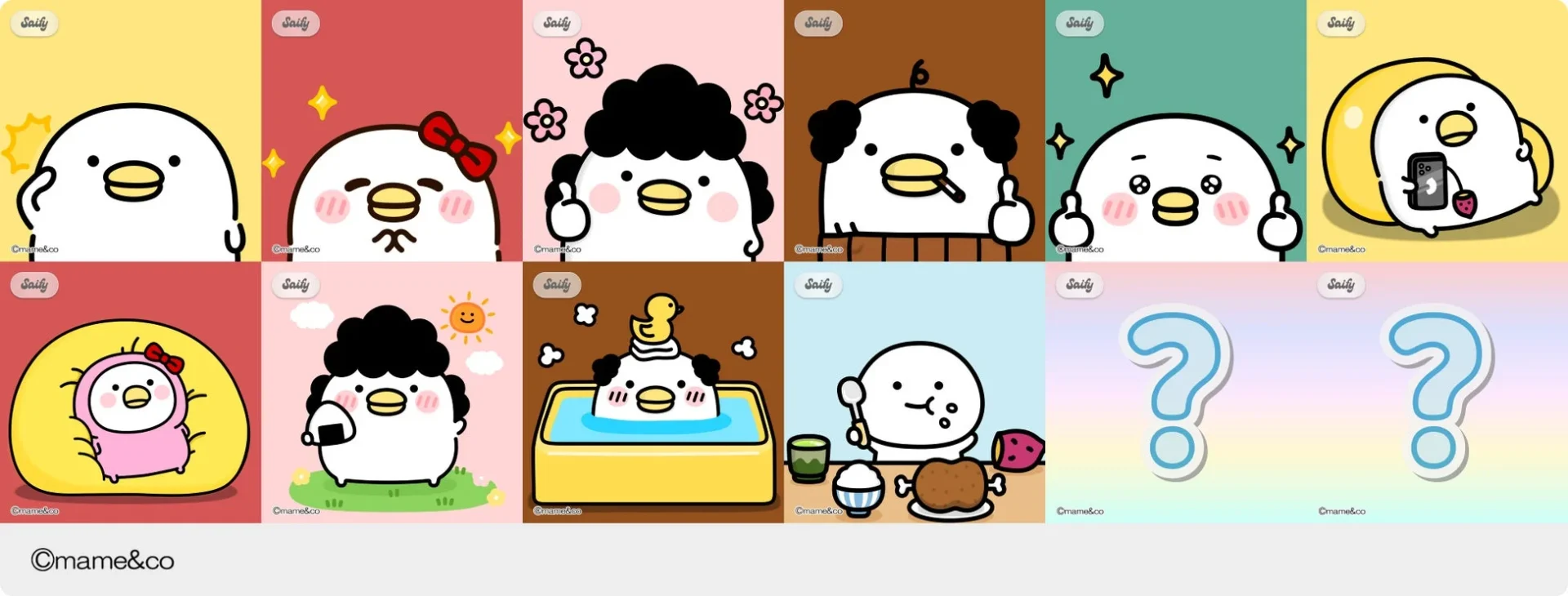 うるせぇトリのイラストグリッド