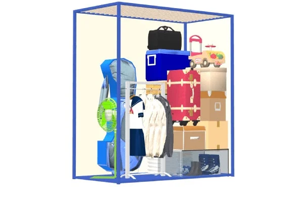 一人暮らし向けの荷物収納例2