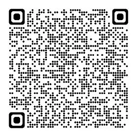 ウェブサイトへのリンクを含む白黒のQRコード