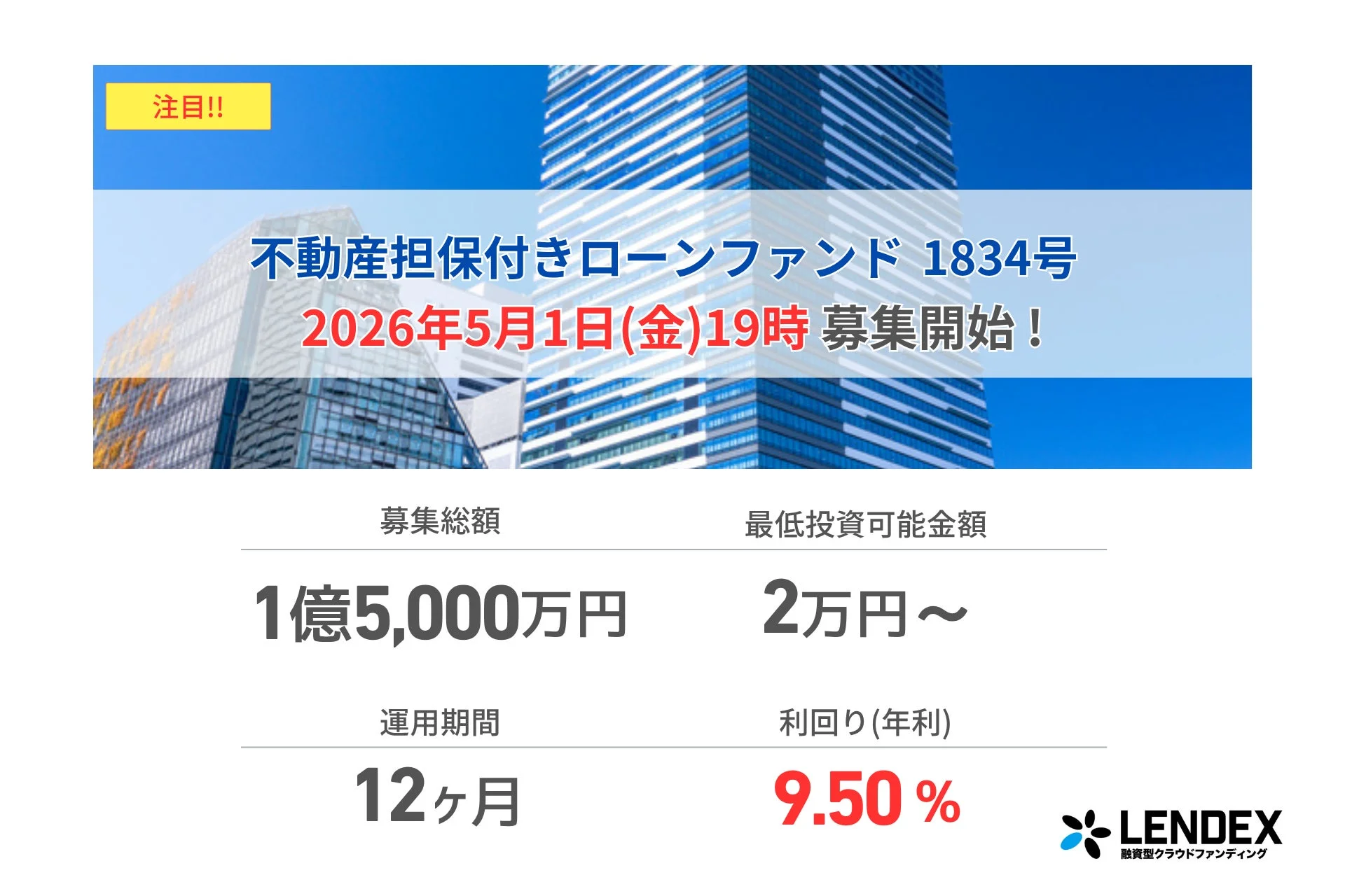 ファンド1834号の募集案内