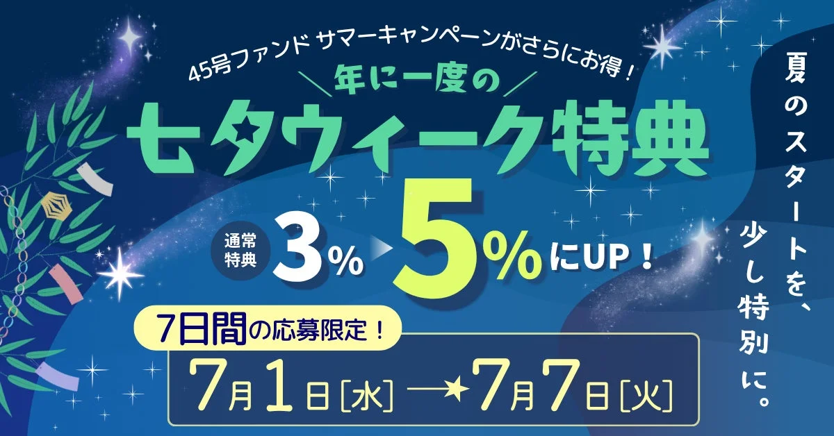 七夕ウィーク特典告知