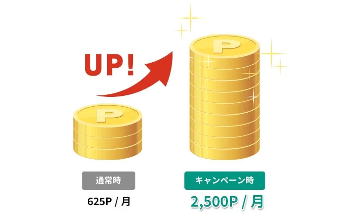 ポイント増量例