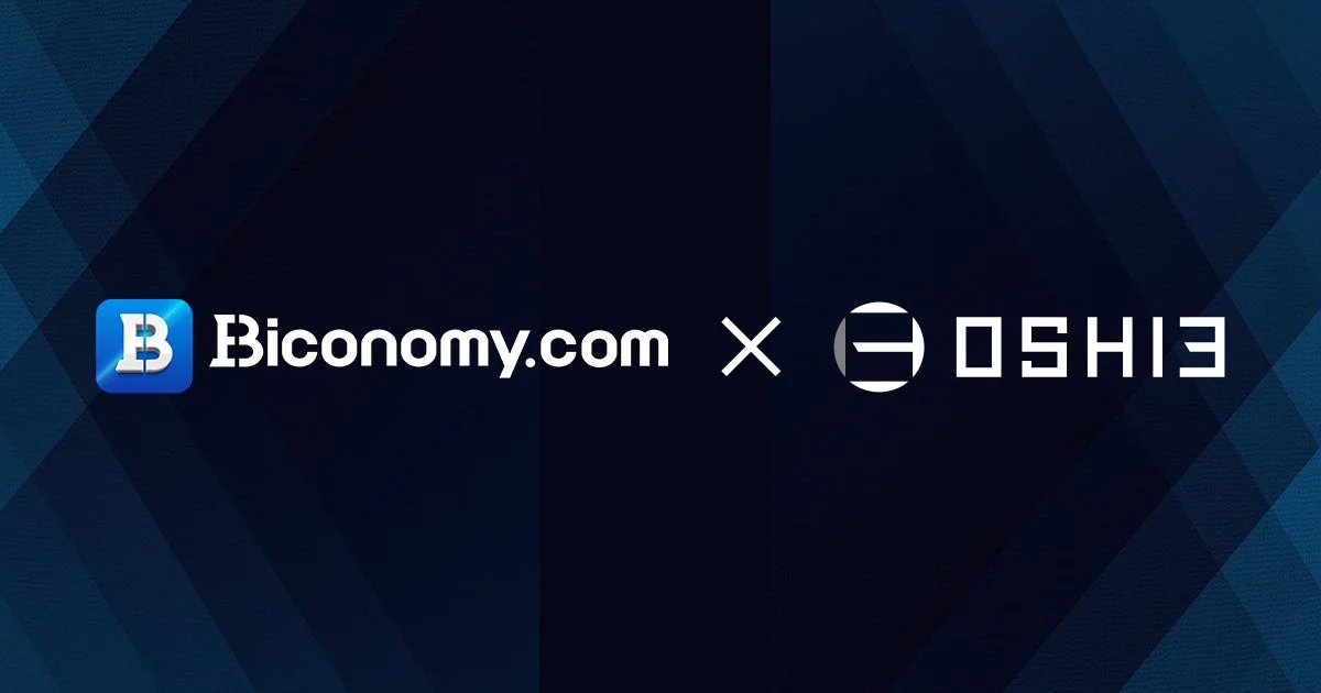 Biconomy.comとOSHIEのロゴ