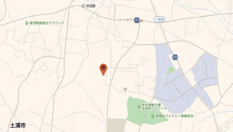 茨城県土浦市周辺の地図