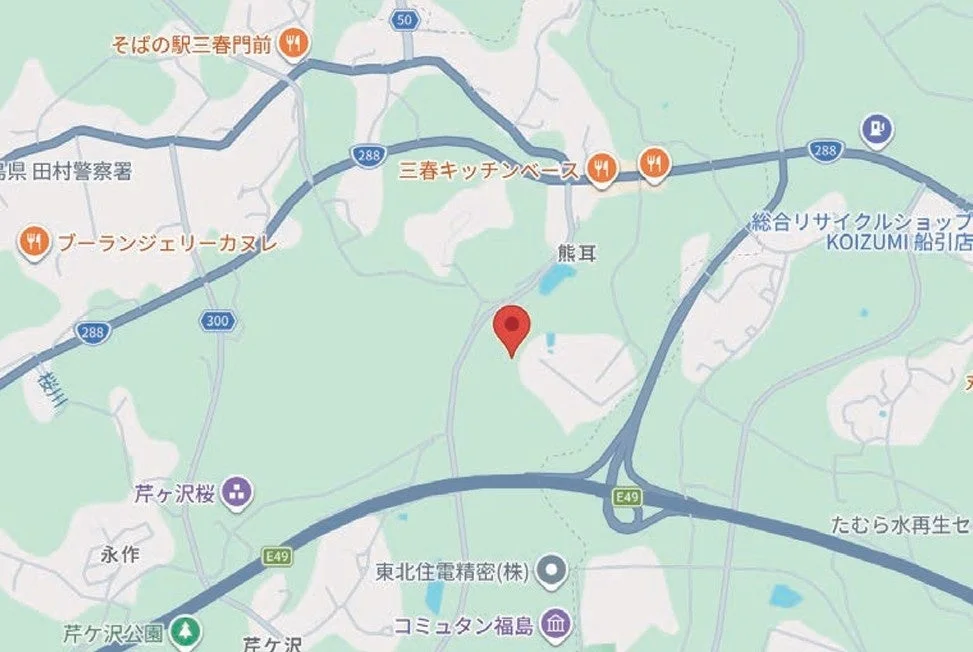 福島県田村市周辺の地図