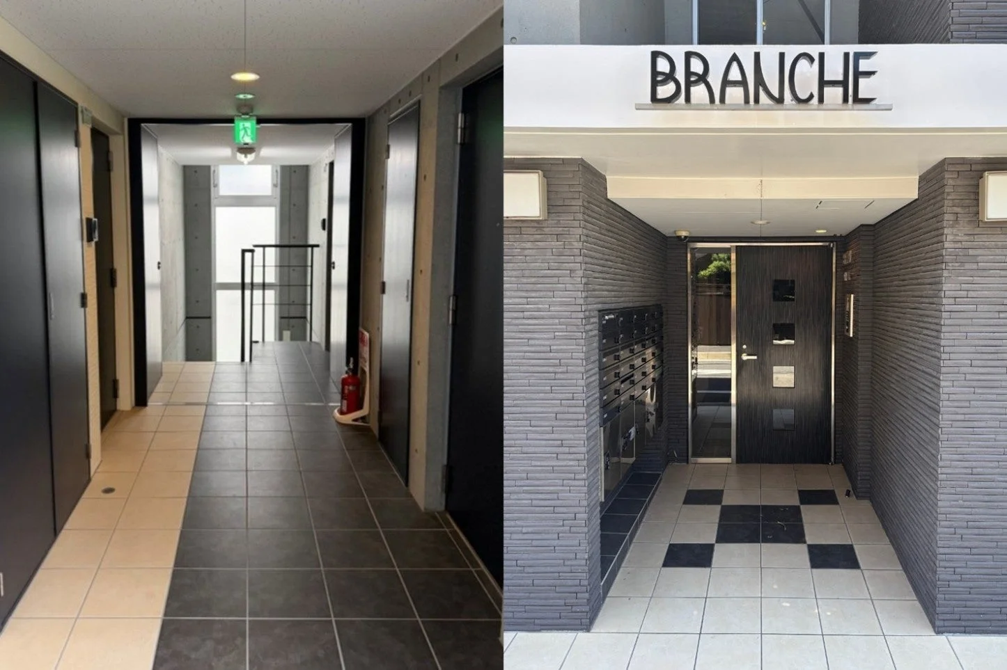 BRANCHEエントランスと共用廊下