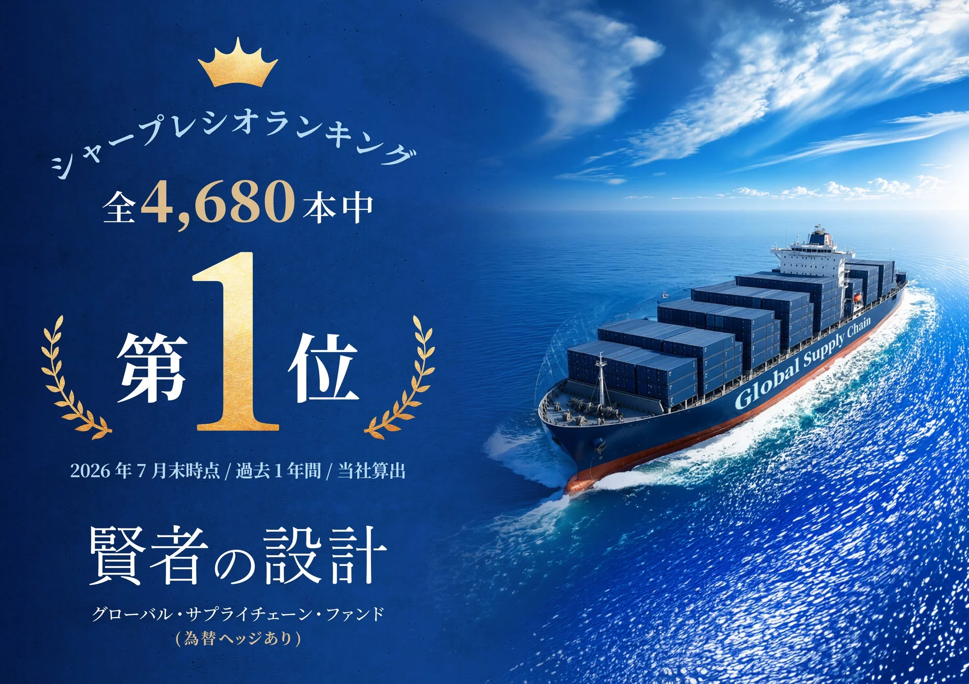 シャープレシオランキングで1位を獲得した「賢者の設計」