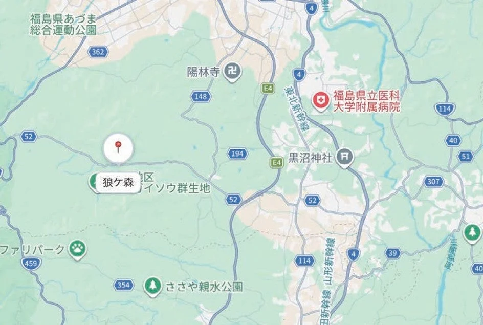 福島県周辺の地図