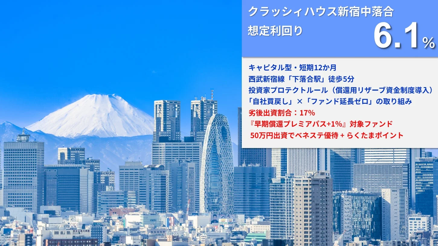 クラッシィハウス新宿中落合の概要と新宿の都市景観
